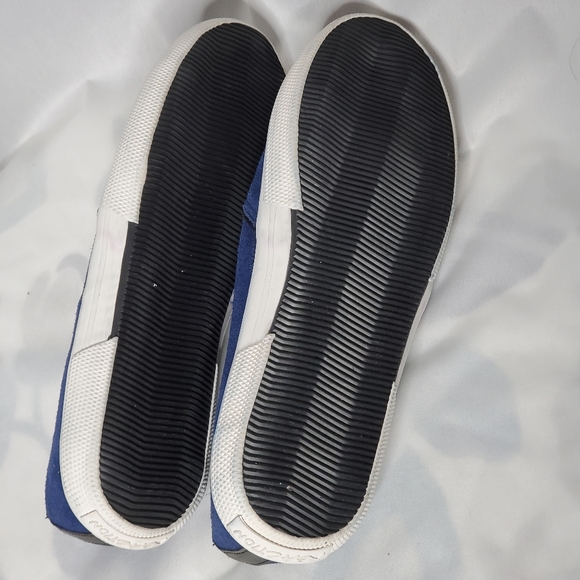 Womens Reaction Kenneth Cole Suede Leather Loafer Shoes Salt N Pep Size 9.5 M - Picture 4 of 8